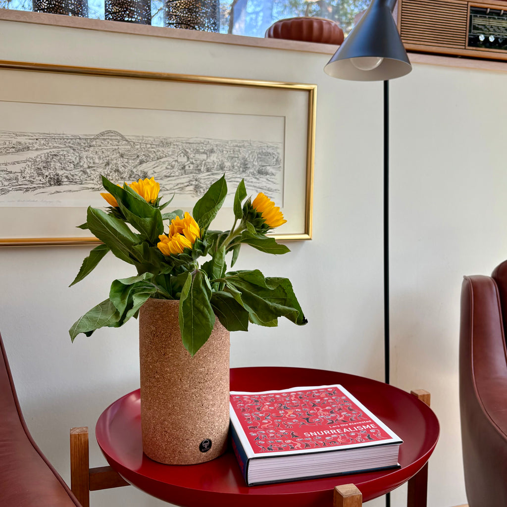 Vase i resirkulert kork