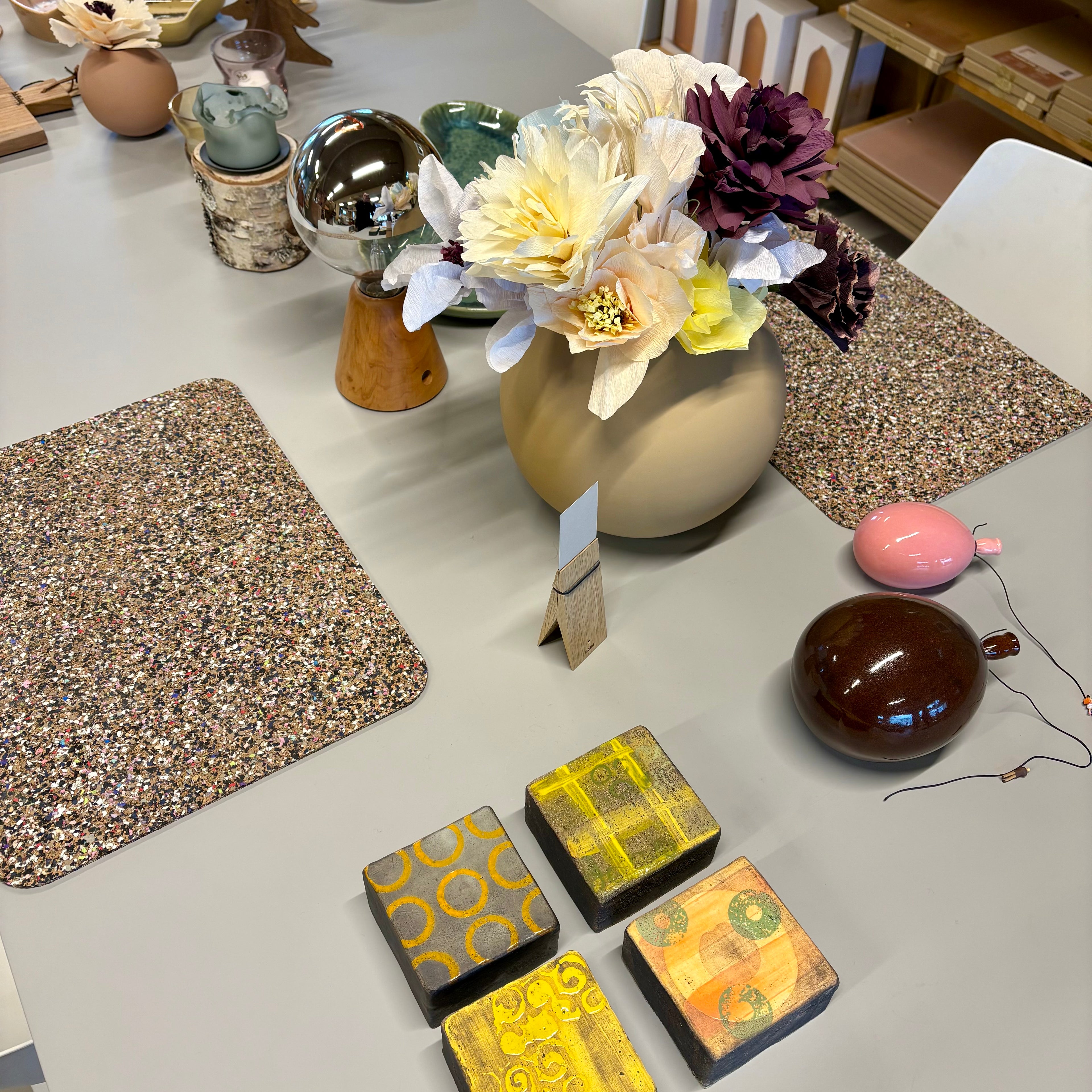 4-pack spisebrikker multi farget