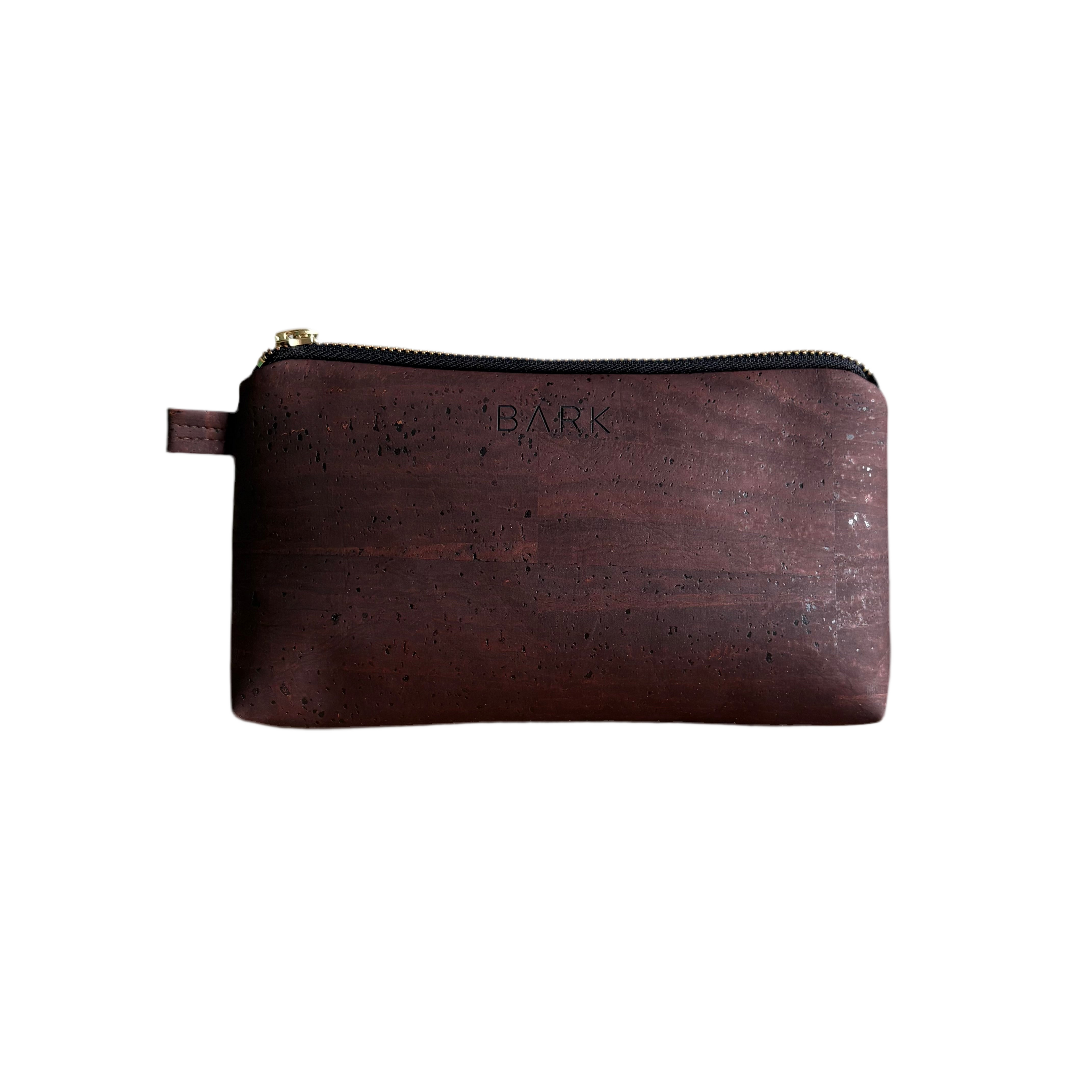 Liten toalettmappe av korkskinn