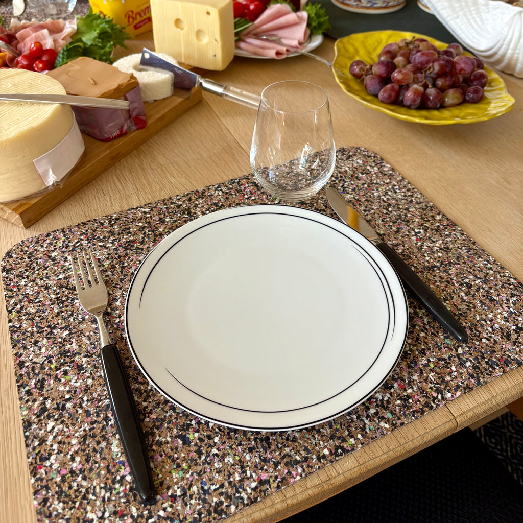4-pack spisebrikker multi farget